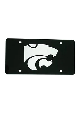 K-State Wildcats Silver Team Logo Car Accessory License Plate