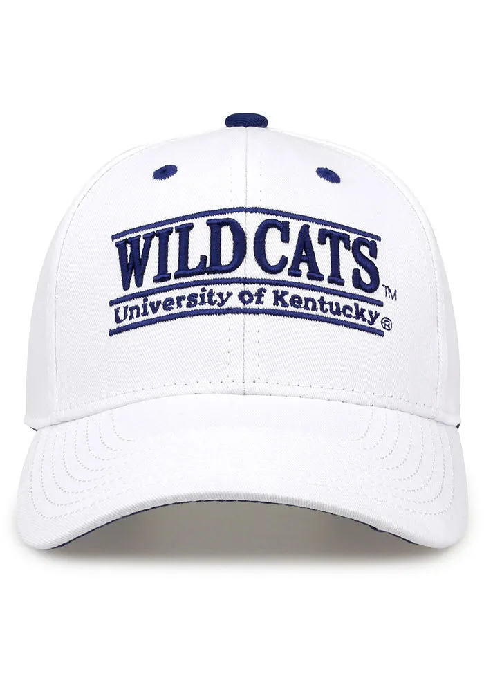 Kentucky Wildcats The Game Nickname Bar Adjustable Hat - White