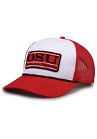 Ohio State Buckeyes Bar Patch Adjustable Hat - White