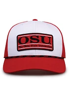 Ohio State Buckeyes Bar Patch Adjustable Hat - White