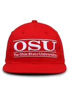 Ohio State Buckeyes Red Retro Bar Mens Snapback Hat