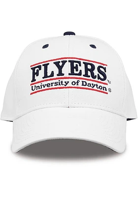 Dayton Flyers Retro Bar Nickname Adjustable Hat - White