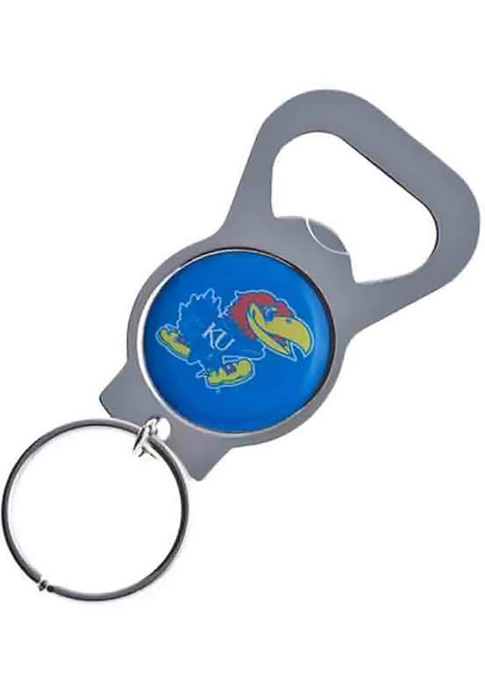 Kansas Jayhawks Bottle Opener Keychain - Blue