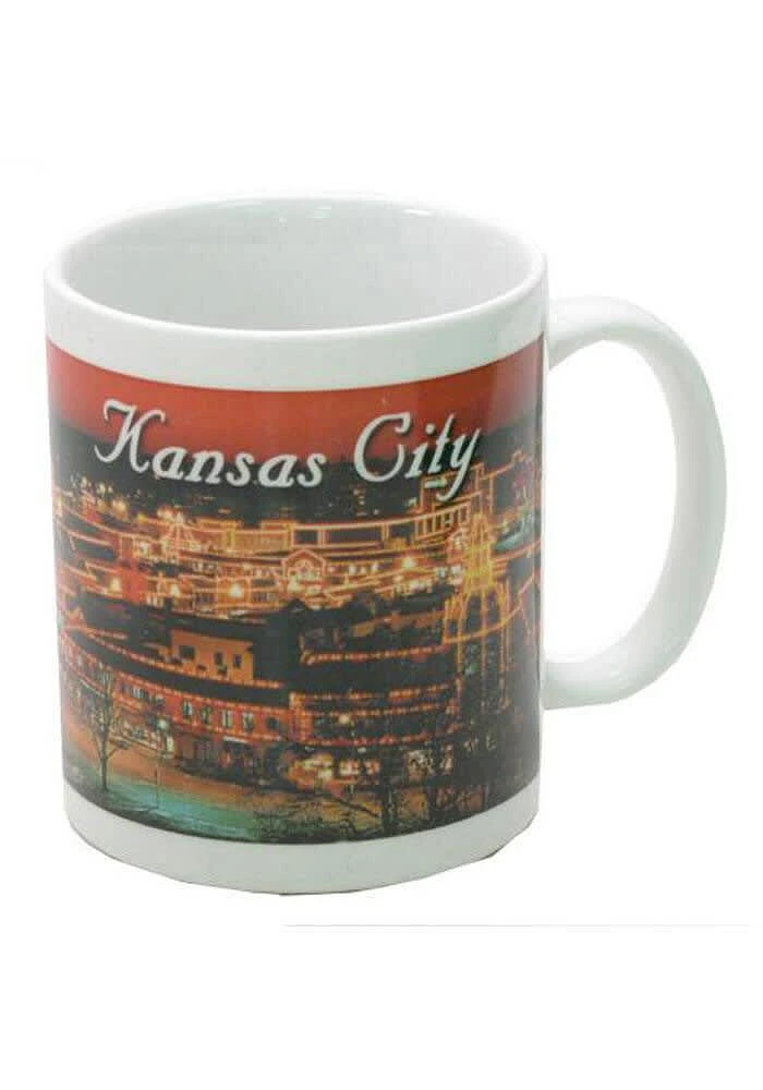 Kansas City Plaza Lights Ceramic Mug - White