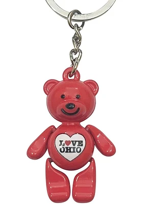 Ohio Love Bear Keychain