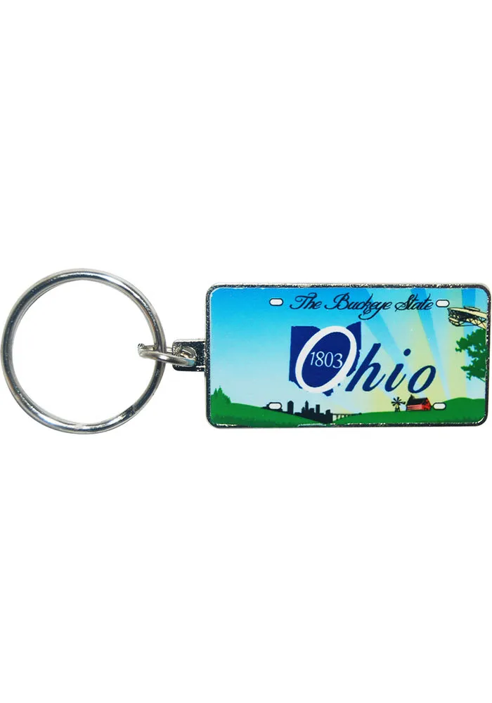 Ohio State License Plate Keychain