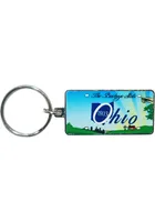 Ohio State License Plate Keychain