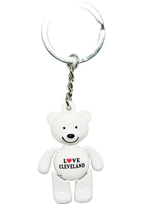 Cleveland White Bear Keychain