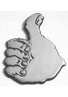 Texas A&M Aggies Chrome Gig `Em Car Emblem - Silver