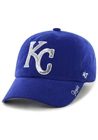 47 Kansas City Royals Blue Sparkle Womens Adjustable Hat