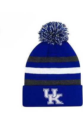 LogoFit Kentucky Wildcats Blue Jr Haltime Pom Youth Knit Hat