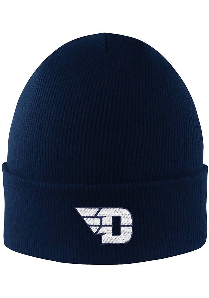 LogoFit Dayton Flyers Navy Blue Northpole Cuffed Mens Knit Hat