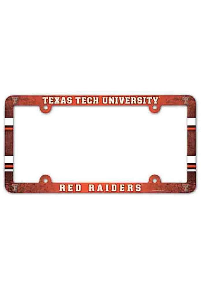 Texas Tech Red Raiders Plastic Full Color License Frame