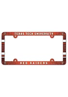 Texas Tech Red Raiders Plastic Full Color License Frame