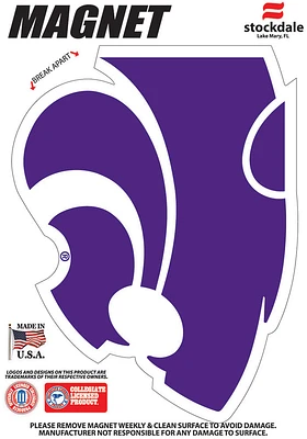 K-State Wildcats 4X4 Car Magnet - Purple