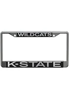 K-State Wildcats silver Acrylic License Plate Frame - Silver