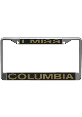 Missouri Tigers Black Domed Chrome License Plate Frame