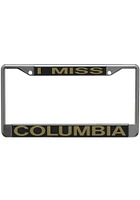 Missouri Tigers Black Domed Chrome License Plate Frame