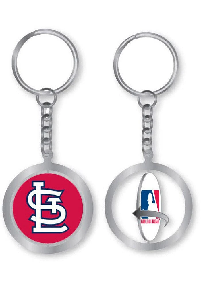 St Louis Cardinals Spinner Keychain - Silver