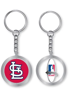 St Louis Cardinals Spinner Keychain - Silver