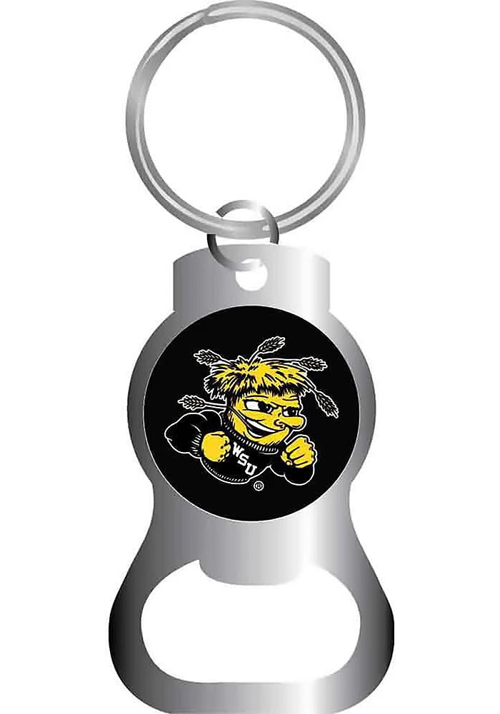 Wichita State Shockers Bottle Opener Keychain - Silver
