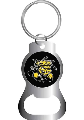 Wichita State Shockers Bottle Opener Keychain - Silver