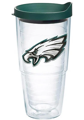 Philadelphia Eagles 24oz Clear Tumbler - Grey