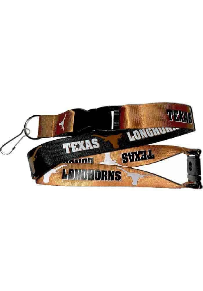 Texas Longhorns Orange, Black Reversible Buckle Lanyard - Burnt Orange