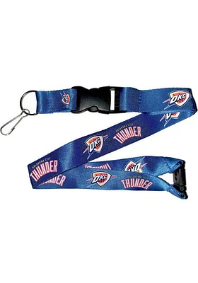 Oklahoma City Thunder Blue Buckle Lanyard - Grey