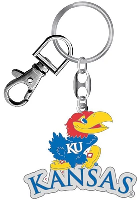 Kansas Jayhawks Heavyweight Keychain - Blue