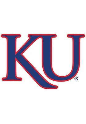 Kansas Jayhawks 3x4 Blue KU Auto Decal - Blue