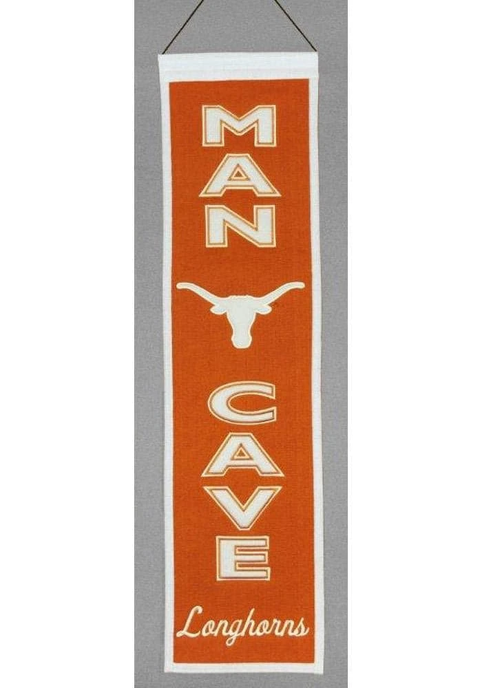 Texas Longhorns 8x32 Man Cave Banner