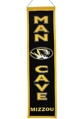 Missouri Tigers 8x32 Man Cave Banner - Black