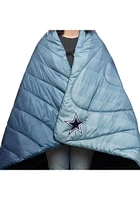 Dallas Cowboys Puffy Fleece Blanket - Navy Blue