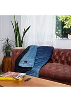 Dallas Cowboys Puffy Fleece Blanket - Navy Blue