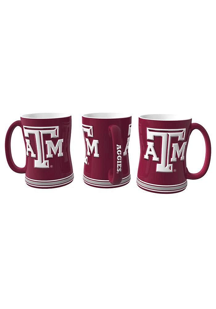 Texas A&M Aggies 15oz Sculpted Ceramic Mug - Maroon
