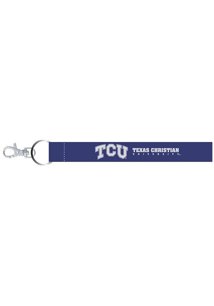 TCU Horned Frogs Wristlet Keychain - Purple