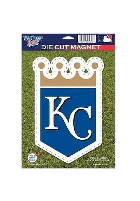 Kansas City Royals Die Cut Car Magnet - Blue