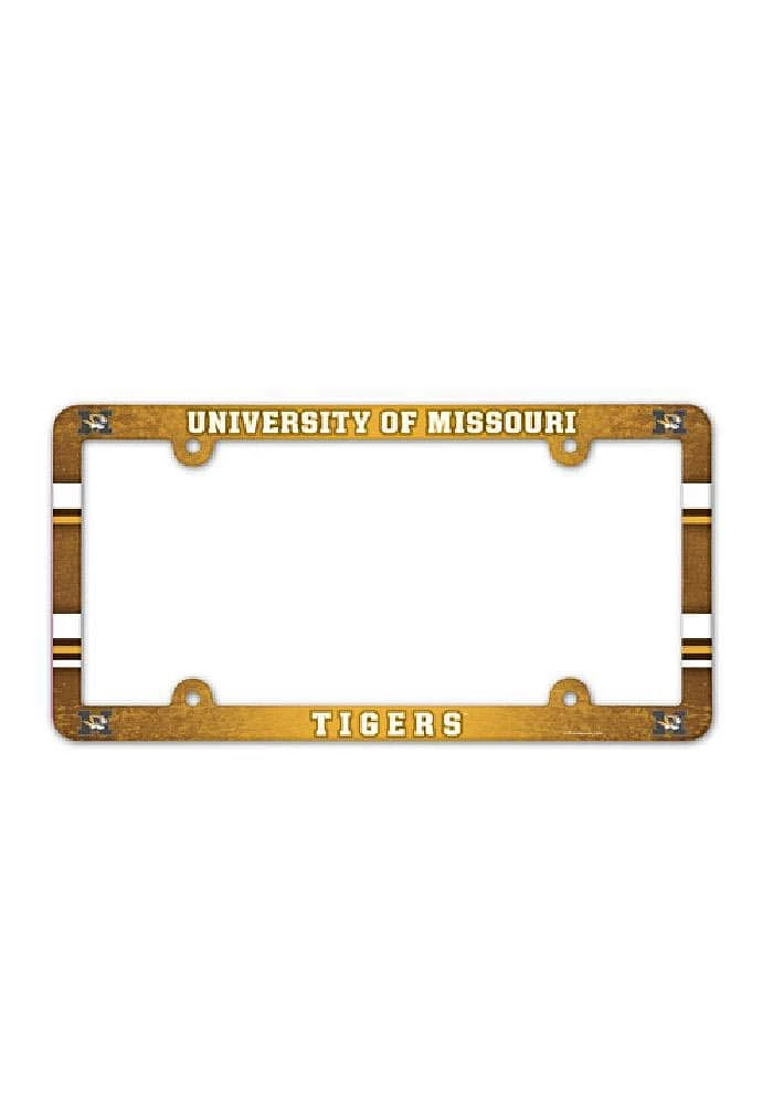 Missouri Tigers Full Color Plastic License Frame