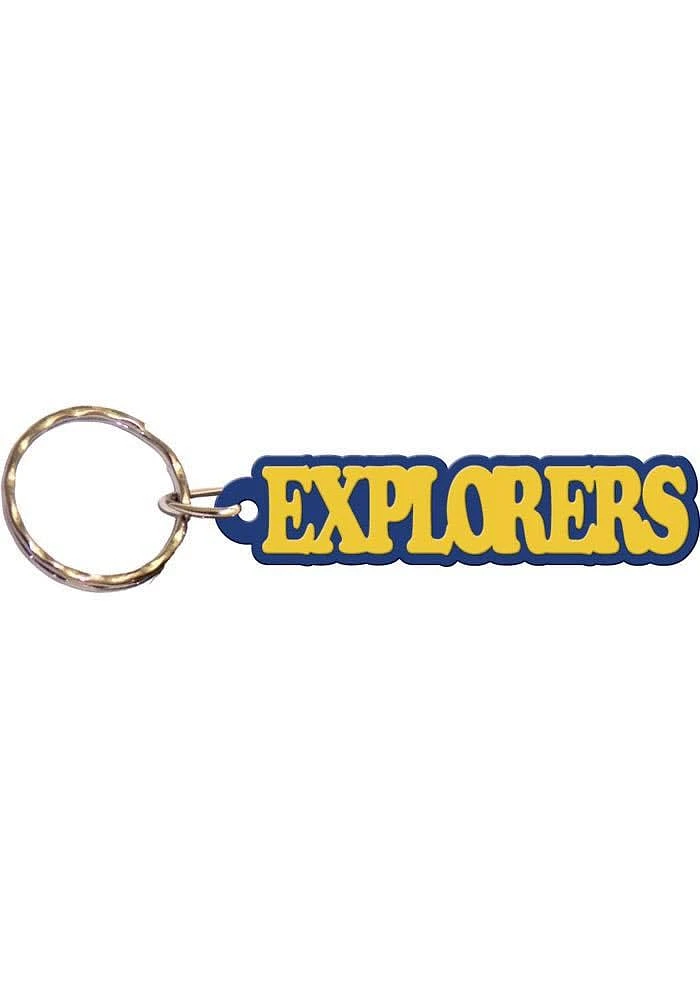 La Salle Explorers Acrylic Freeform Keychain - Blue