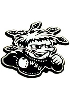 Wichita State Shockers Chrome Car Emblem - Black