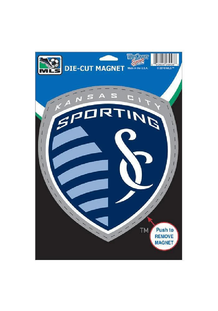 Sporting Kansas City Die Cut Car Magnet - Navy Blue