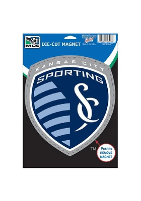 Sporting Kansas City Die Cut Car Magnet - Navy Blue