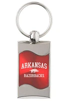 Arkansas Razorbacks Red Wave Keychain - Red