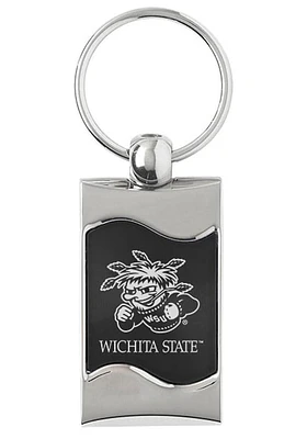 Wichita State Shockers Black Wave Keychain