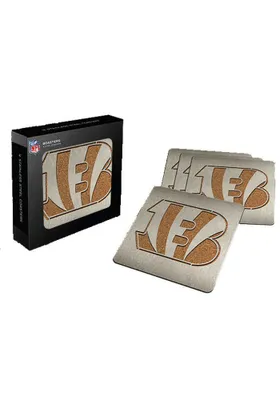 Cincinnati Bengals 4pk Stainless Steel Coaster