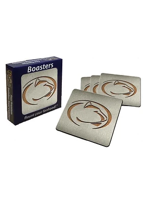 Penn State Nittany Lions 4pk Stainless Steel Coaster - White