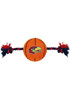 Kansas Jayhawks Nylon Basketball Pet Toy