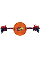 Kansas Jayhawks Nylon Basketball Pet Toy