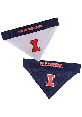 Illinois Fighting Illini Reversible Pet Bandana